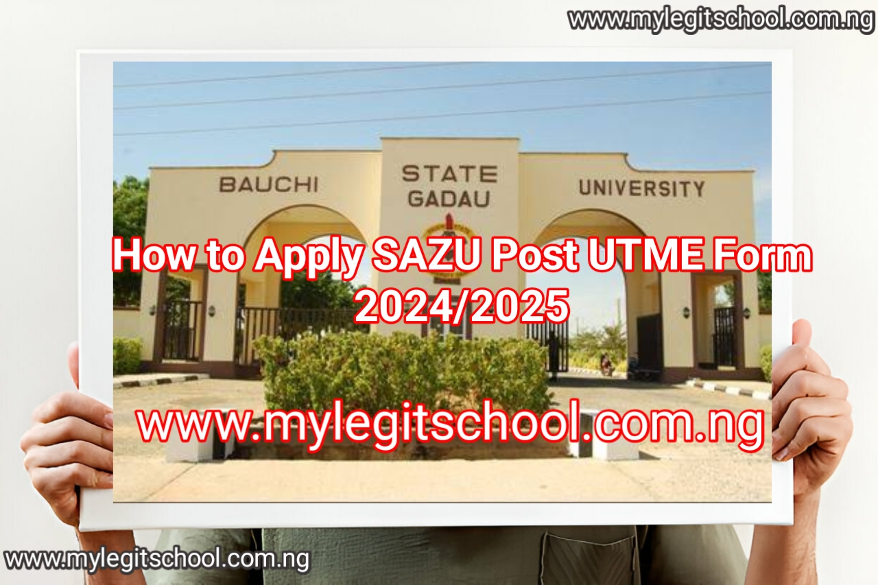 How to Apply for SAZUG Post UTME Form