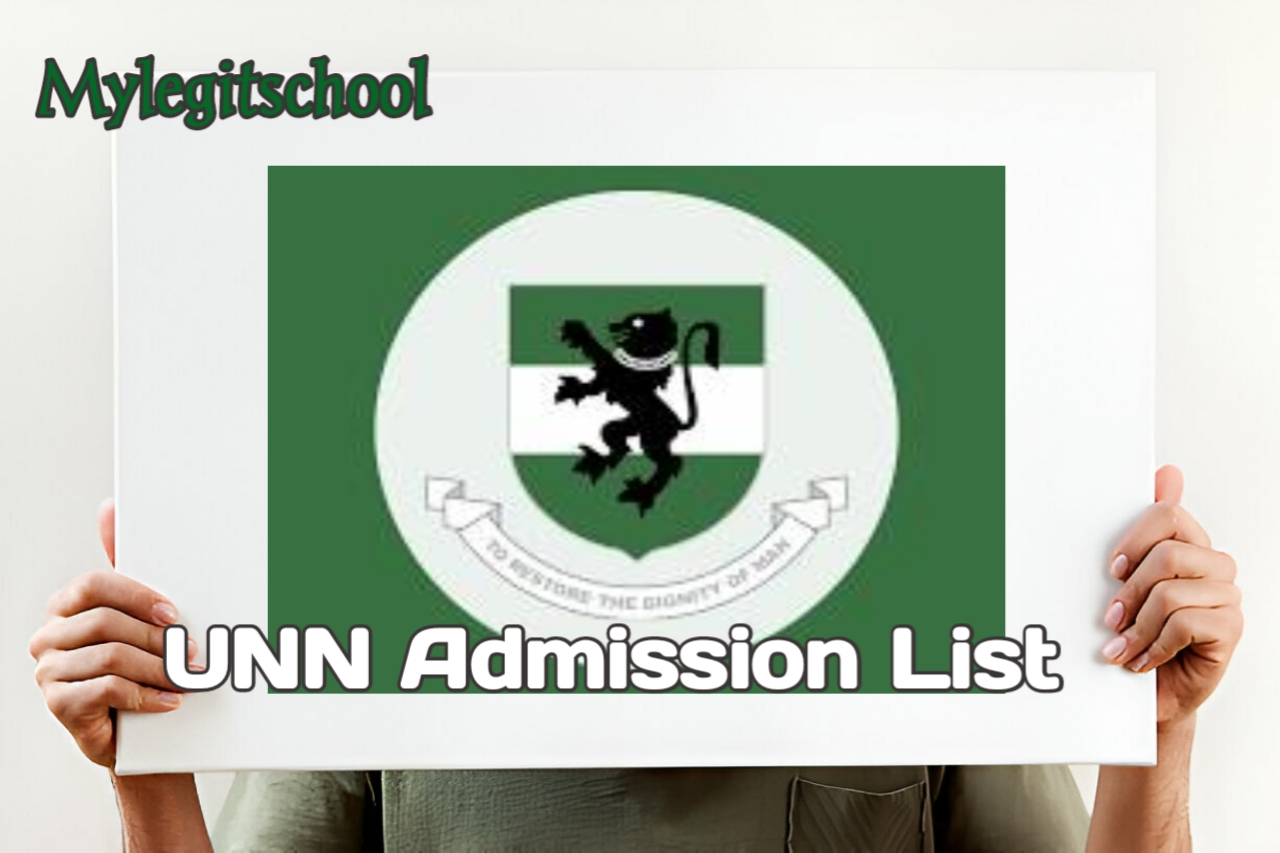 UNN Admission List | University Of Nigeria Nsukka Admission List