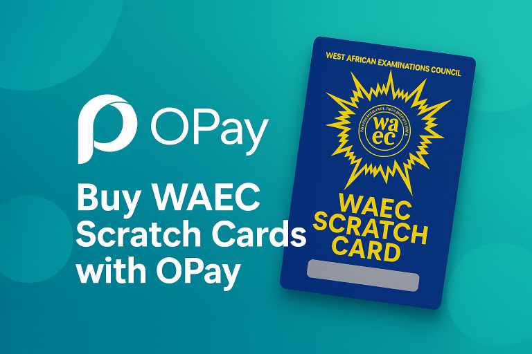 How Much Is WAEC Scratch Card On Opay